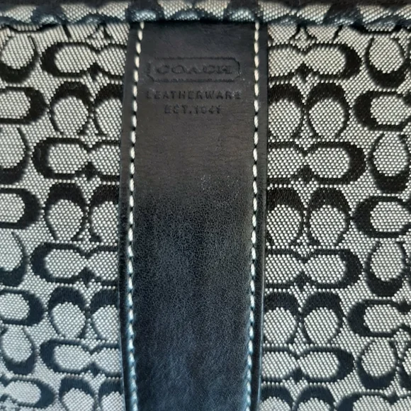 COACH Y2K Mini Signature 2-Piece Set Soho Era Buckle Long Wallet + Matching Case - Picture 2 of 16